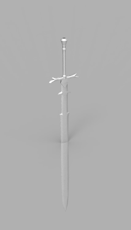 Greatsword lord of rings sword 3D model_2