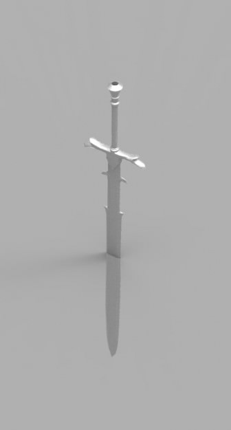 Greatsword lord of rings sword 3D model_1