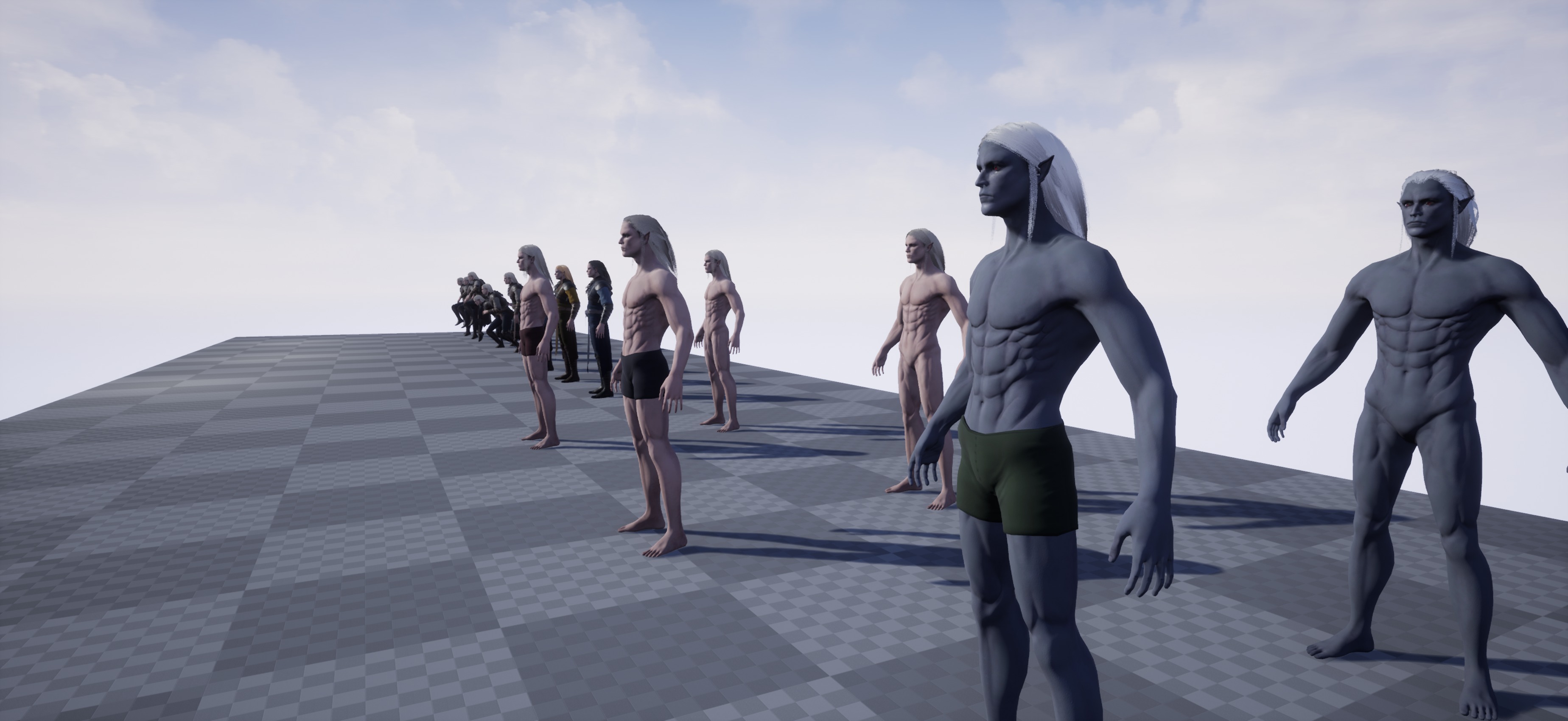 Elf man Low-poly 3D model_14