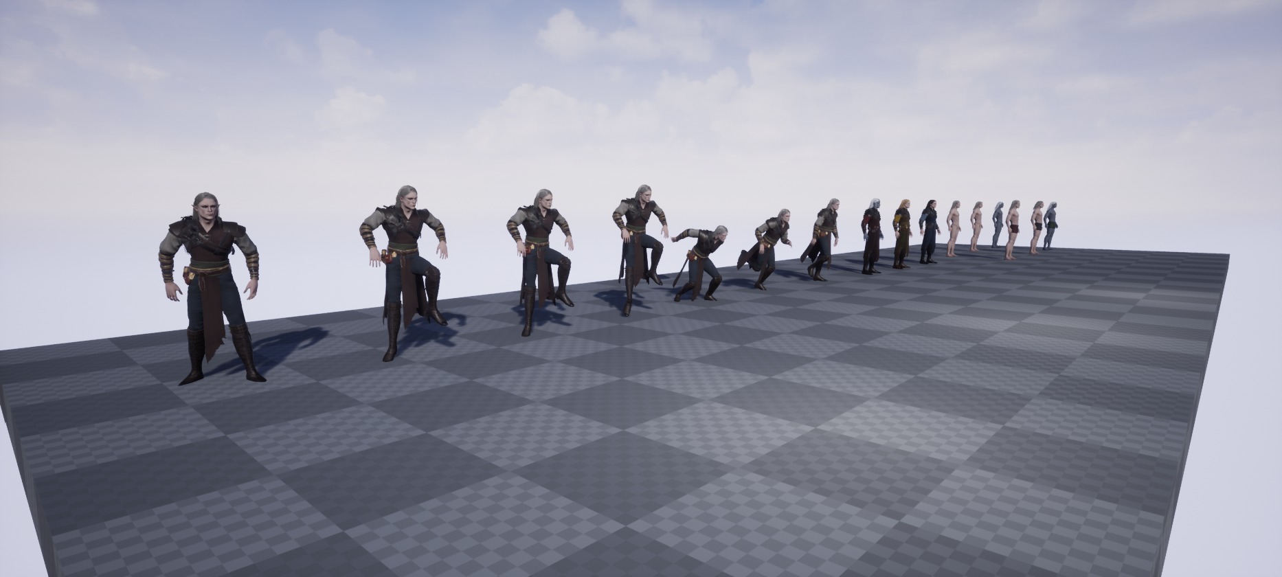 Elf man Low-poly 3D model_12