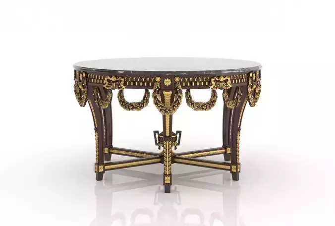 Regal round center table by Modenese