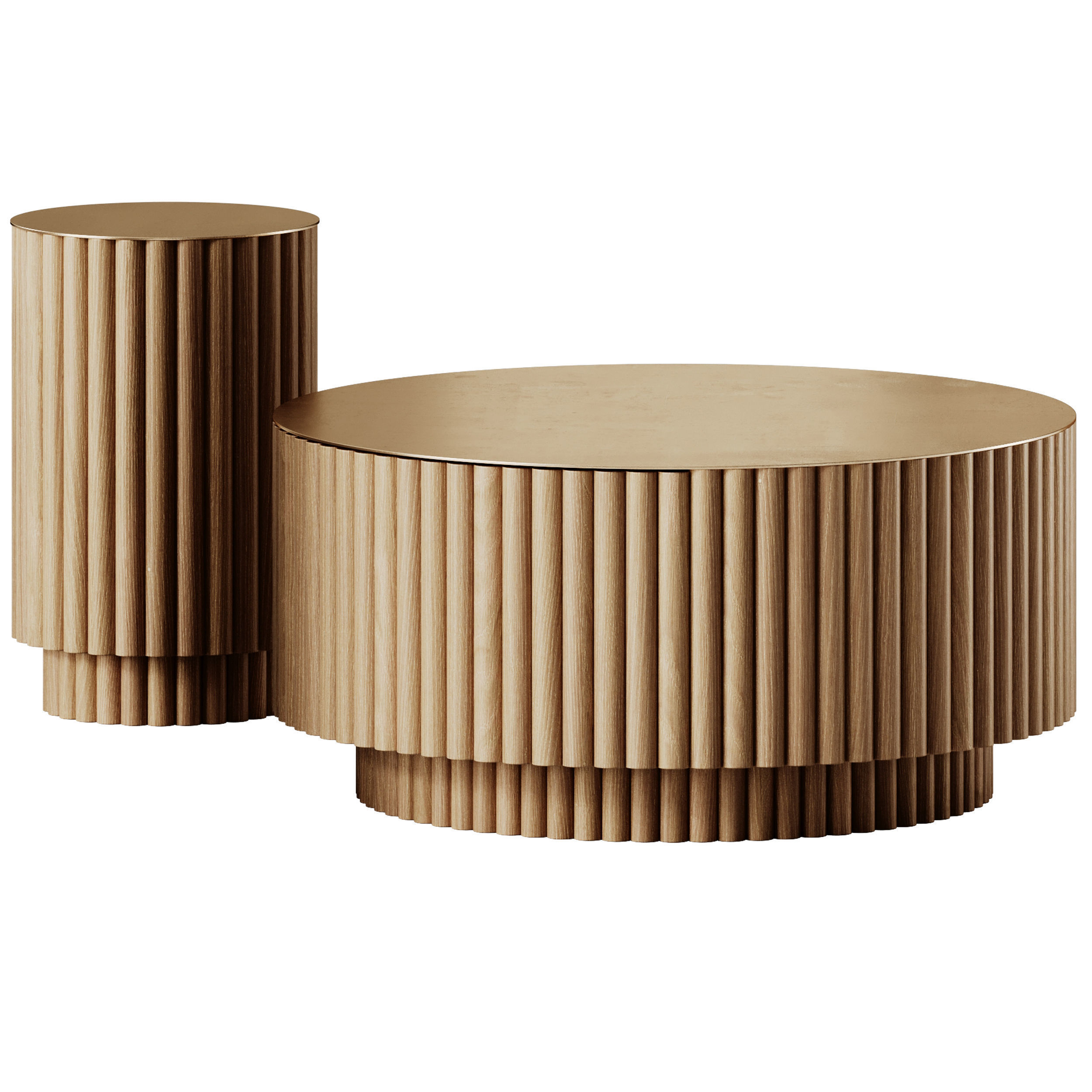 Soho Home Barrel Coffee Tables 3D model_2