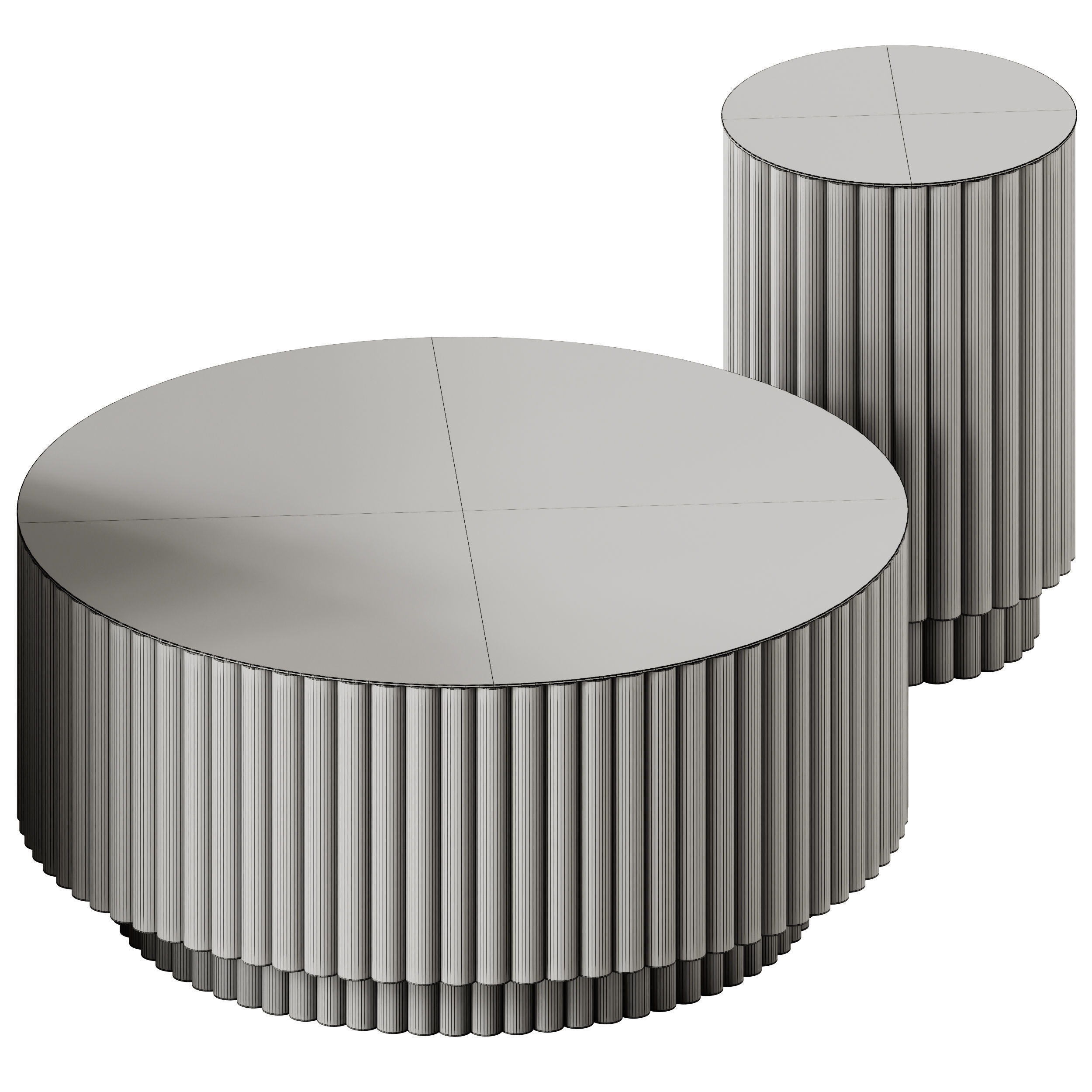 Soho Home Barrel Coffee Tables 3D model_5