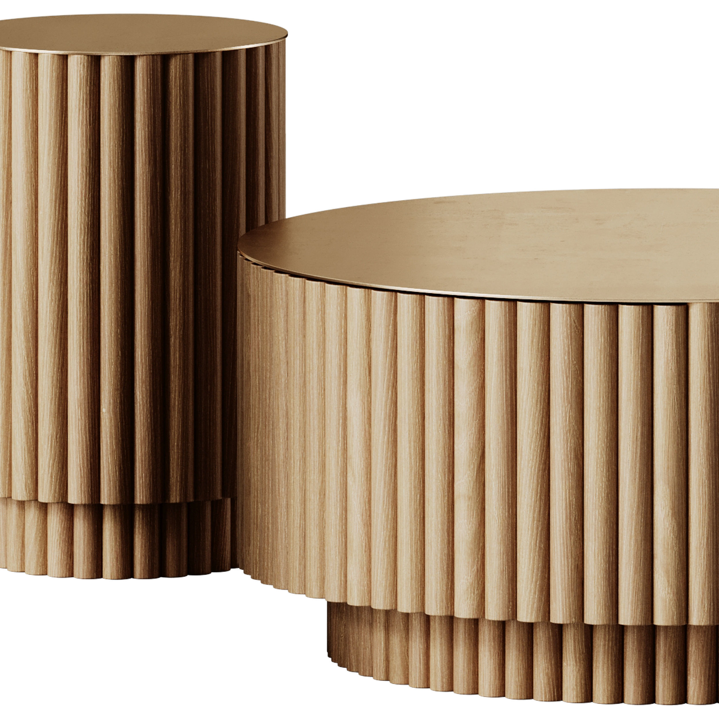 Soho Home Barrel Coffee Tables 3D model_4