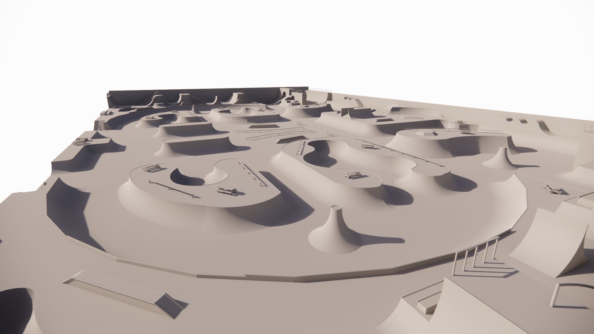 Skatepark-Skate Park PACK 3D model_9