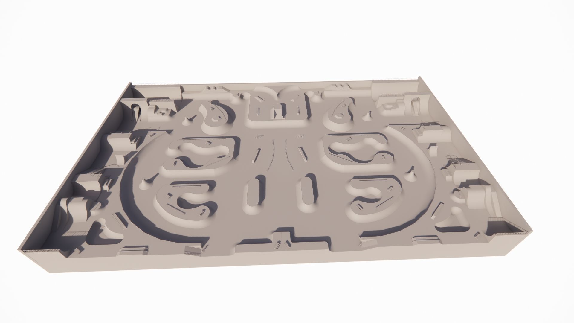 Skatepark-Skate Park PACK 3D model_1