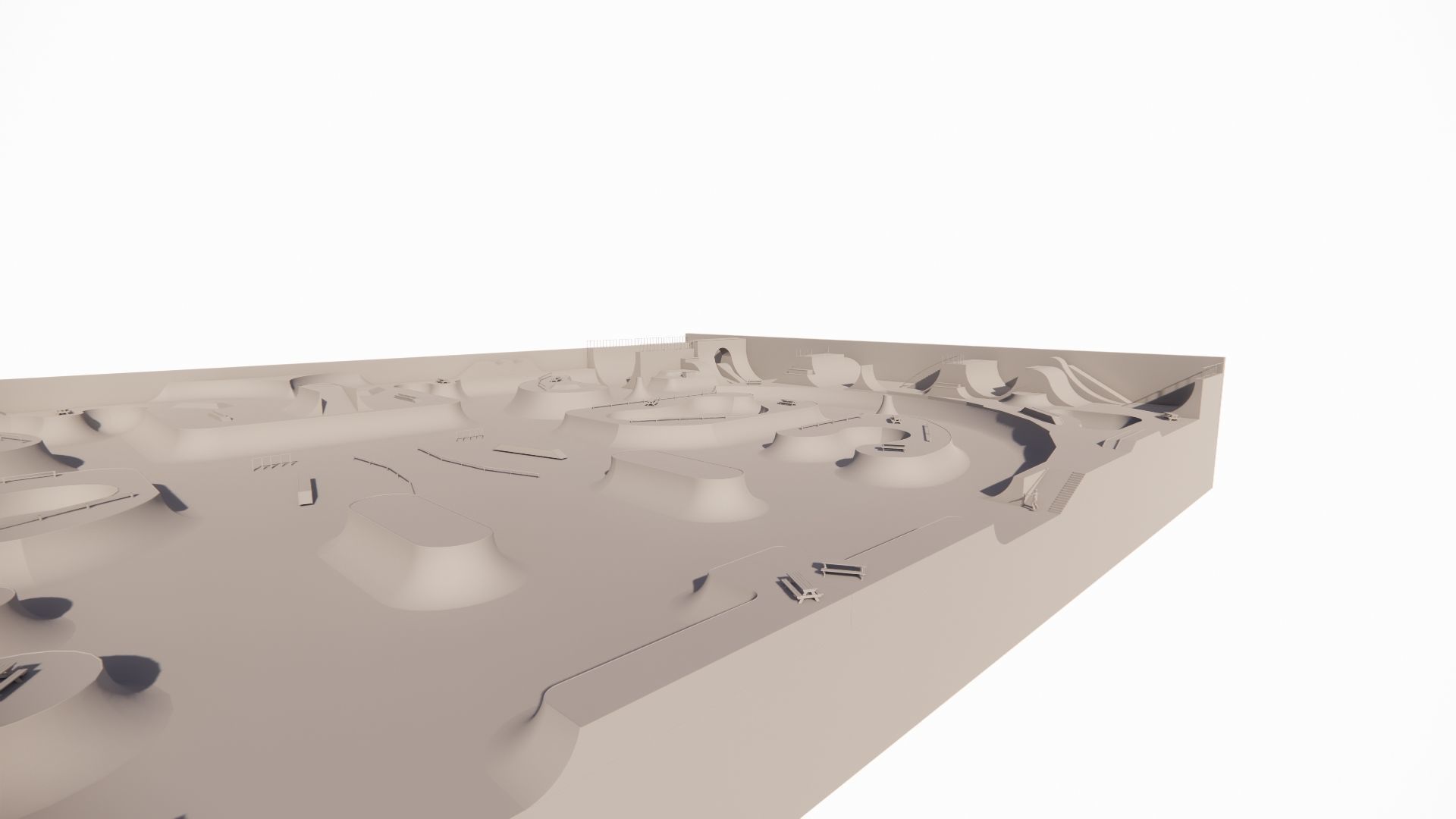 Skatepark-Skate Park PACK 3D model_13