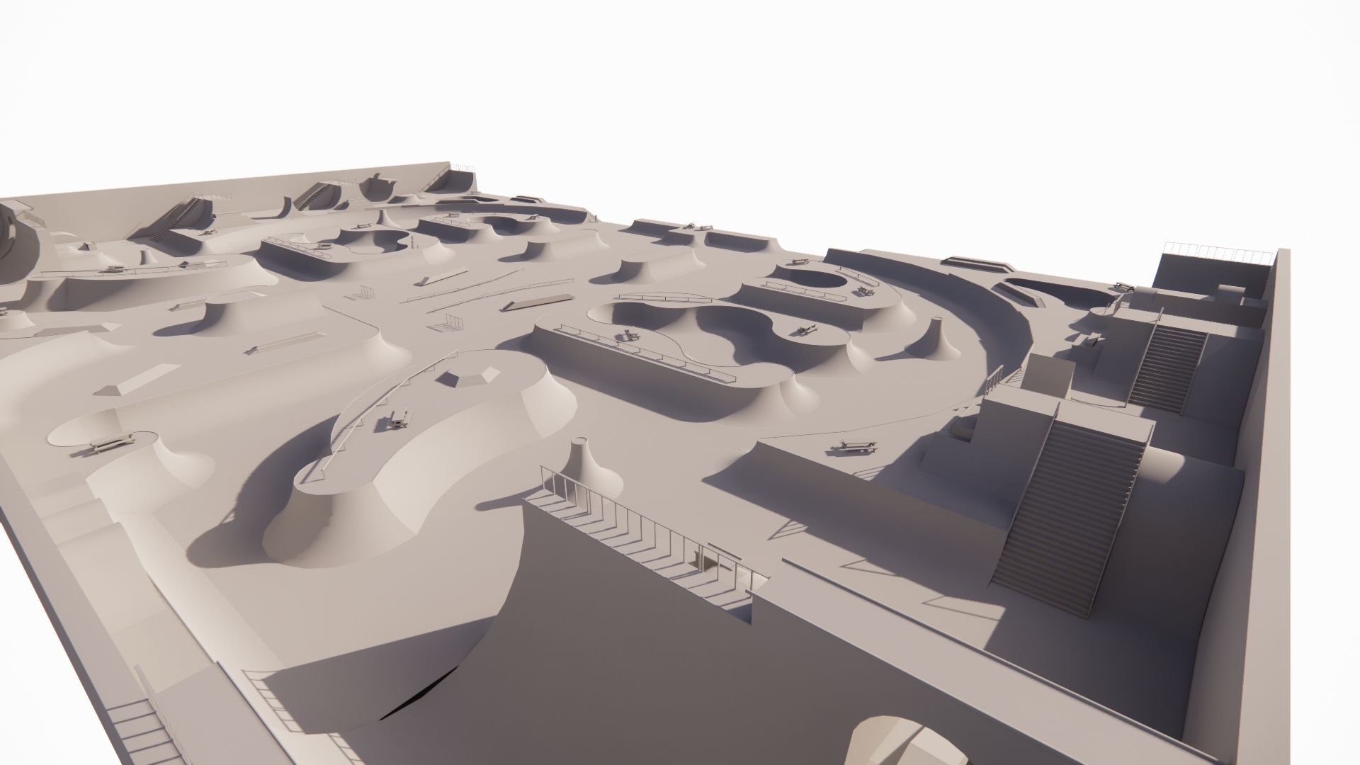 Skatepark-Skate Park PACK 3D model_22