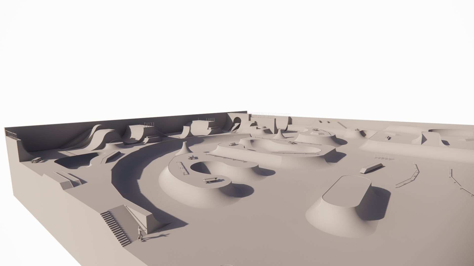 Skatepark-Skate Park PACK 3D model_12