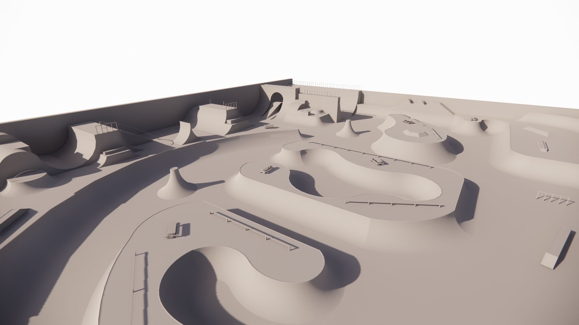 Skatepark-Skate Park PACK 3D model_11