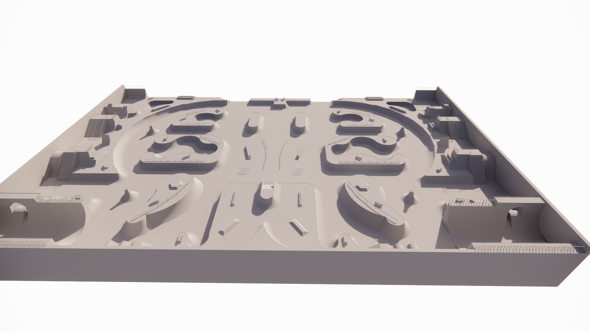 Skatepark-Skate Park PACK 3D model_5