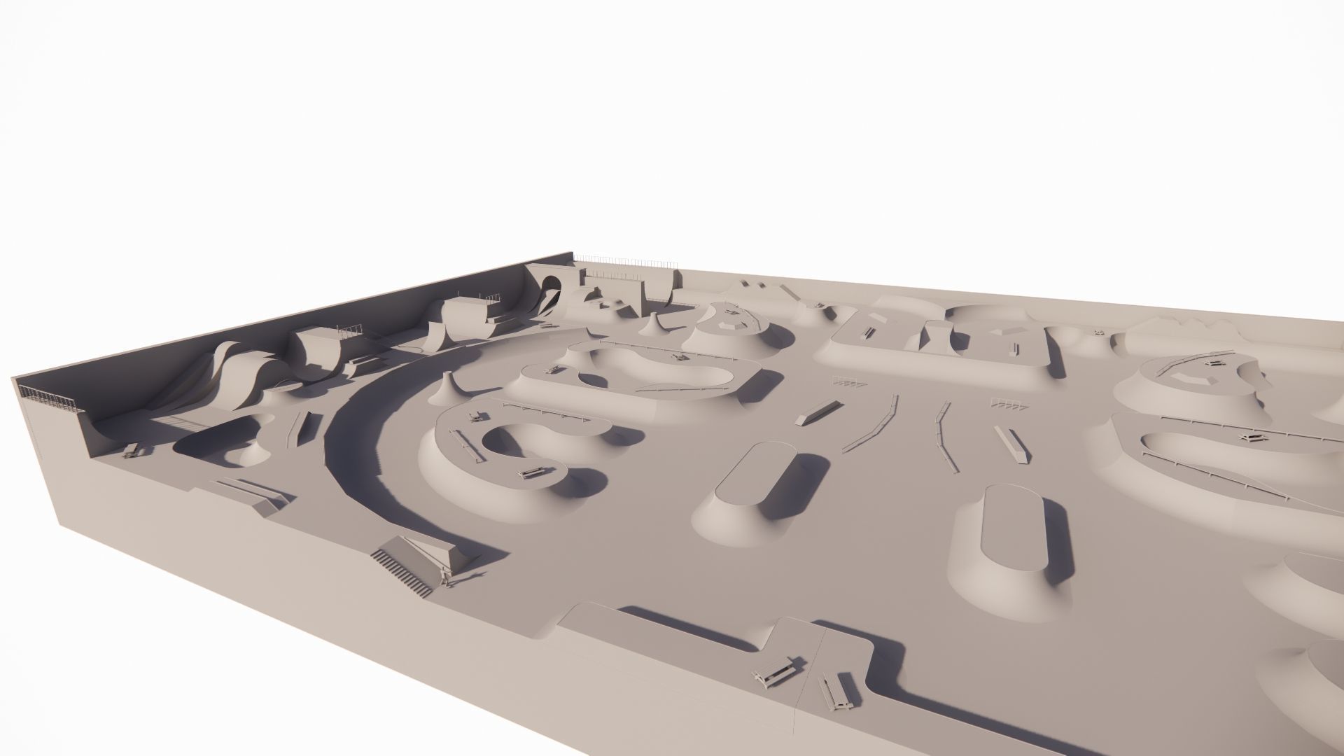 Skatepark-Skate Park PACK 3D model_15
