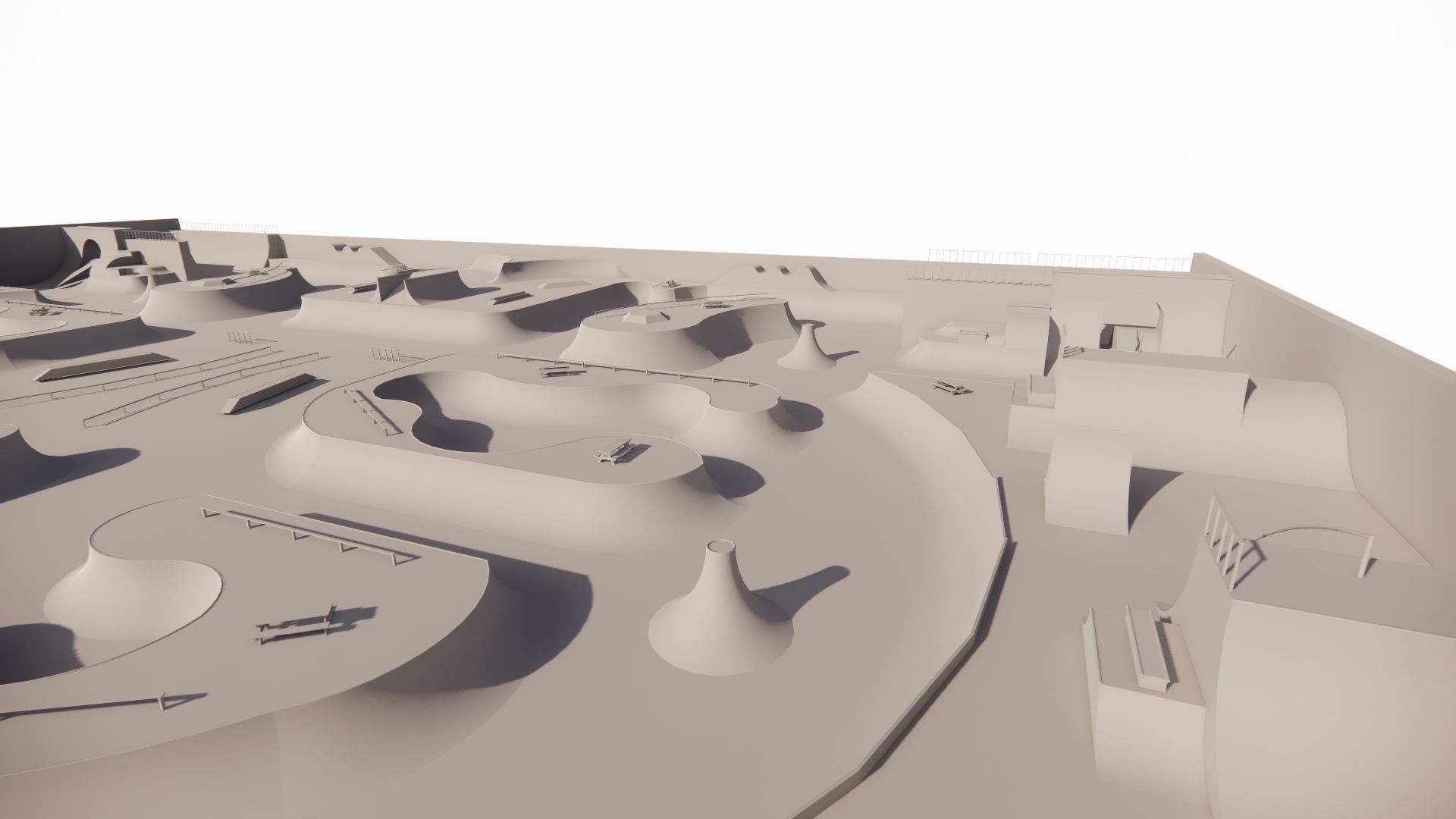 Skatepark-Skate Park PACK 3D model_8