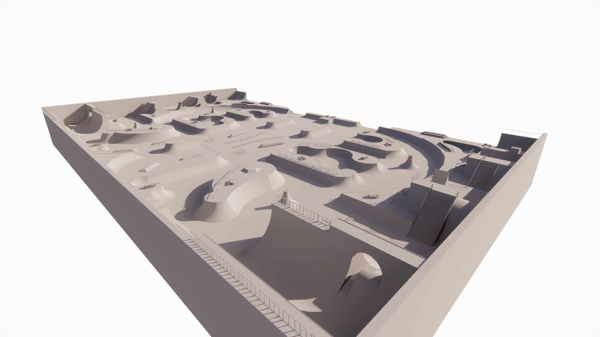 Skatepark-Skate Park PACK 3D model_21