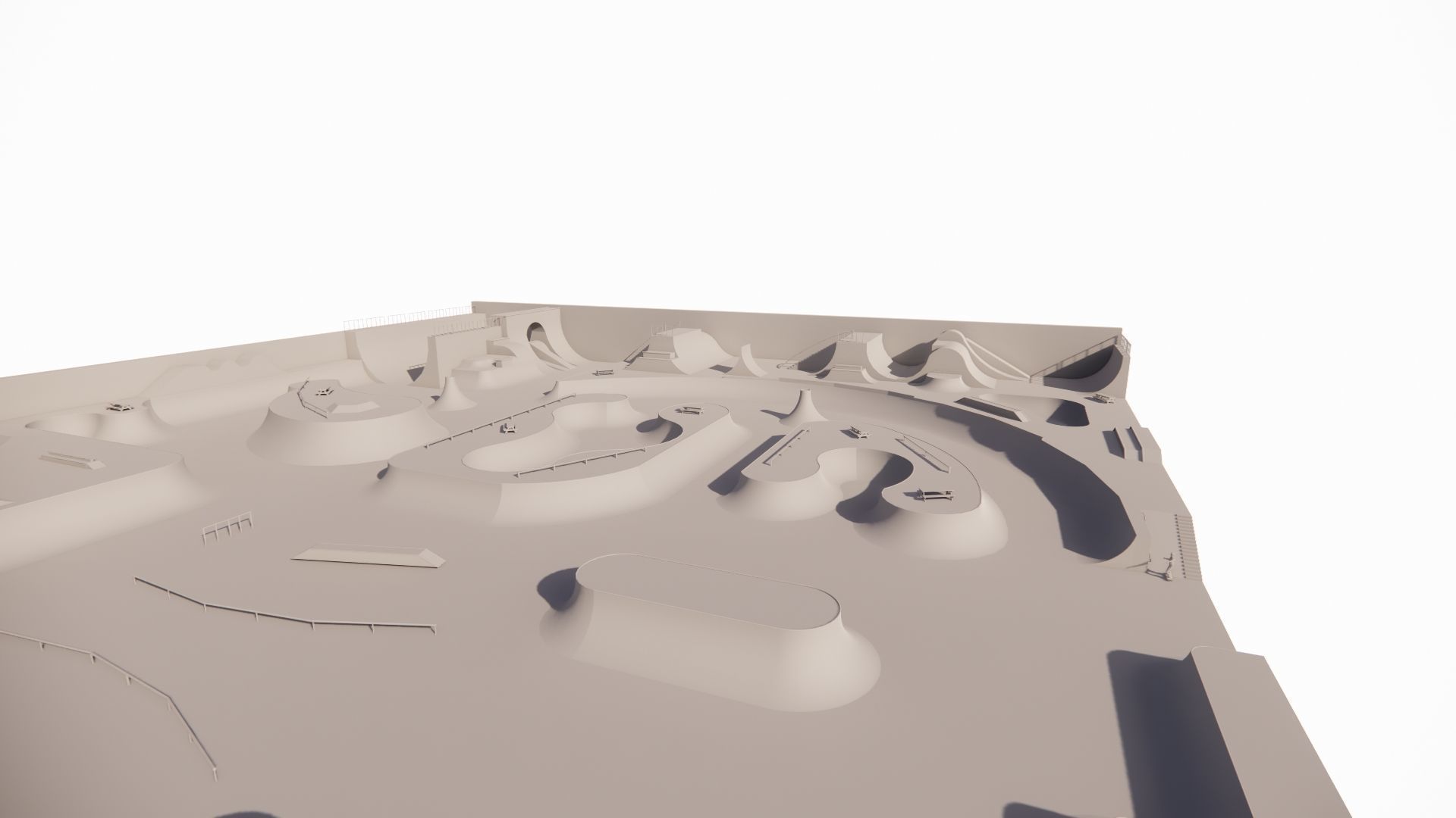 Skatepark-Skate Park PACK 3D model_10