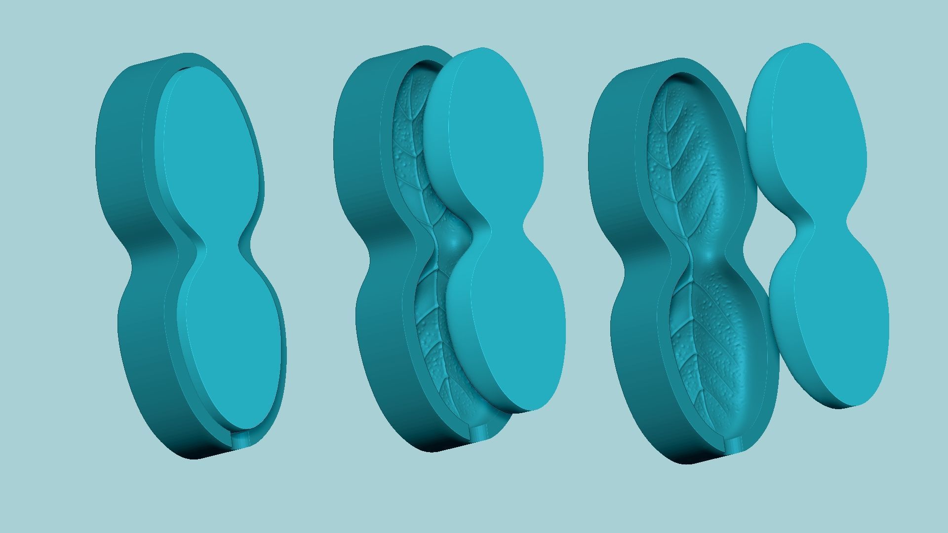 Thyme Leaf Mold - Artificial Herb Molding Tool 3D print model_8