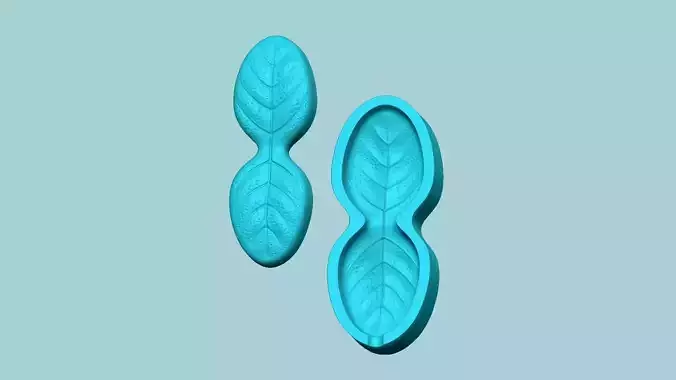 Thyme Leaf Mold - Artificial Herb Molding Tool 3D print model