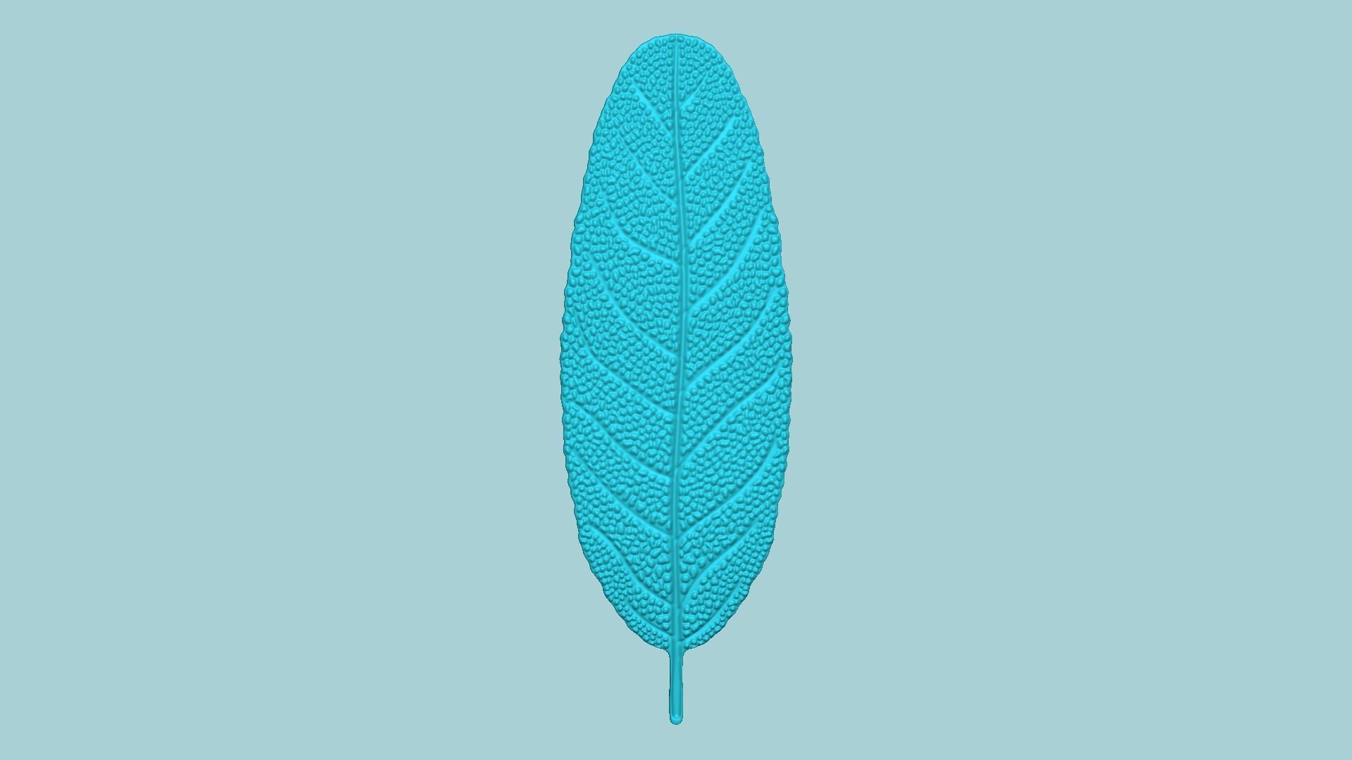 Sage Leaf Mold - Artificial Herb Molding Tool 3D print model_2