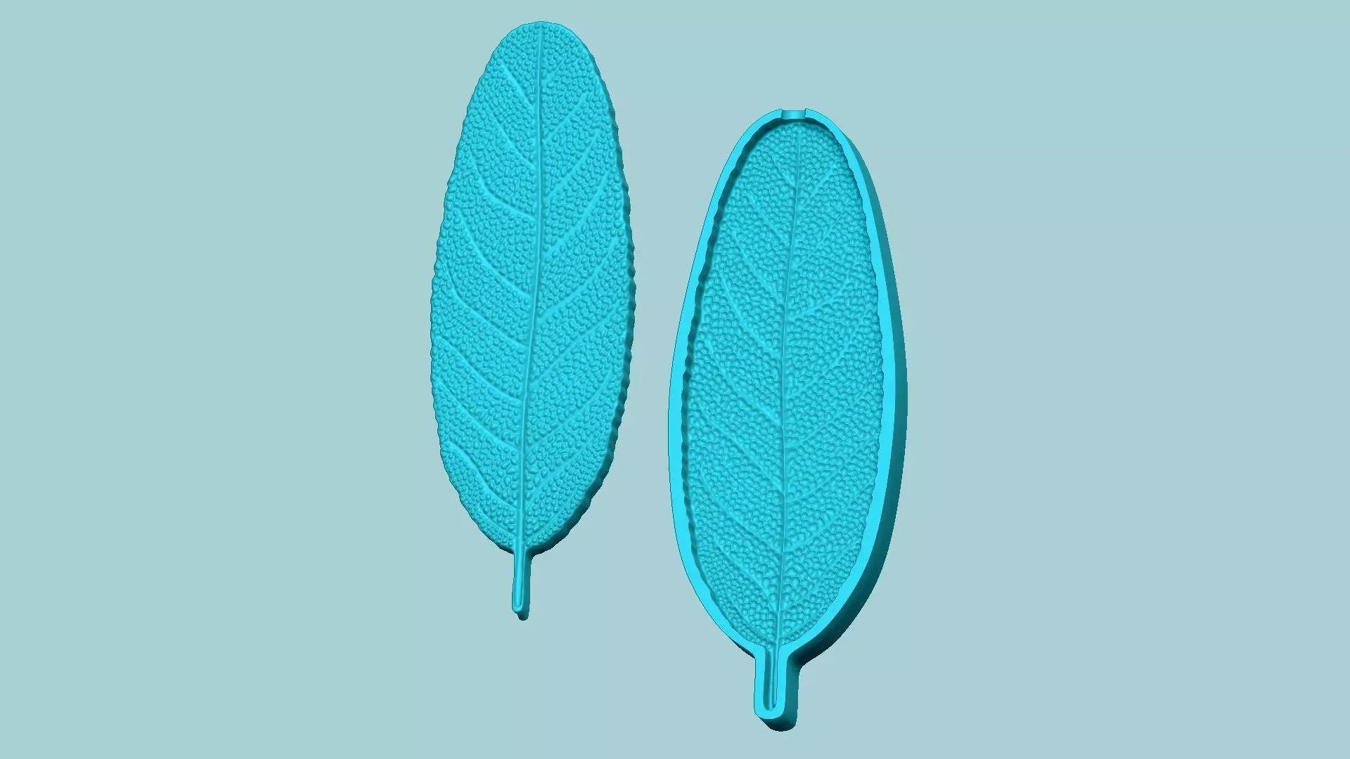 Sage Leaf Mold - Artificial Herb Molding Tool 3D print model_0