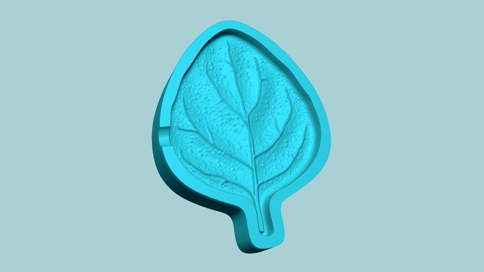 Oregano Leaf Mold - Artificial Herb Molding Tool 3D print model_3