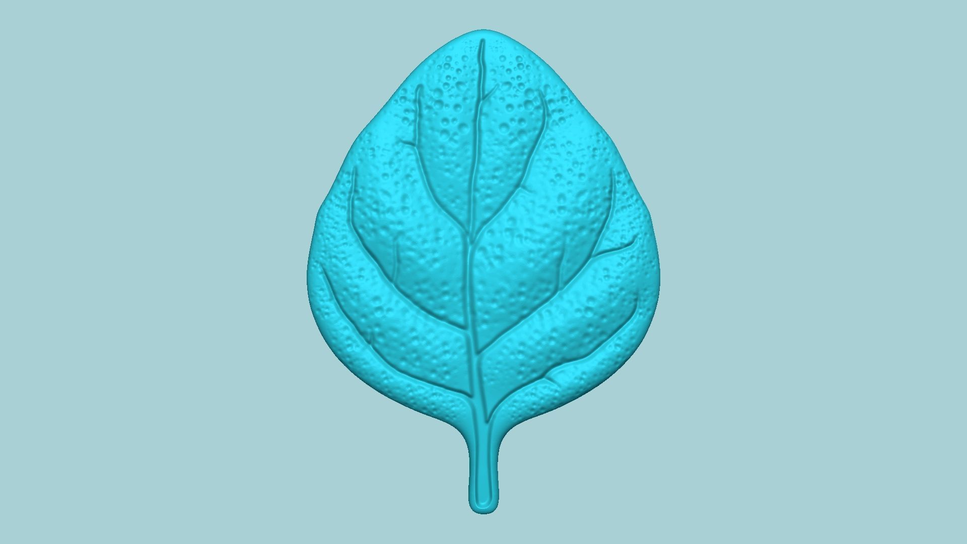 Oregano Leaf Mold - Artificial Herb Molding Tool 3D print model_2