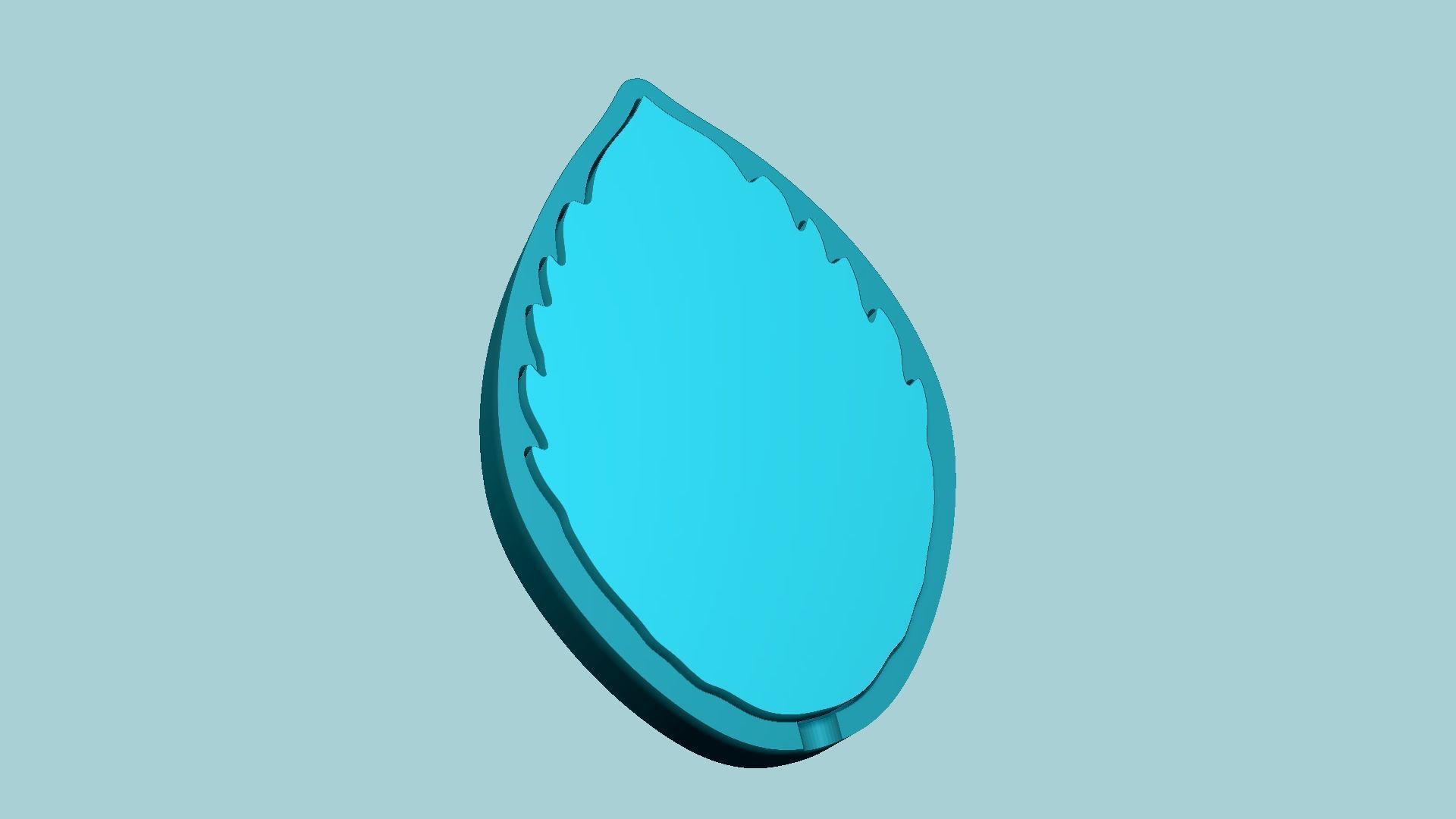 Mint Leaf Mold - Artificial Herb Molding Tool 3D print model_7
