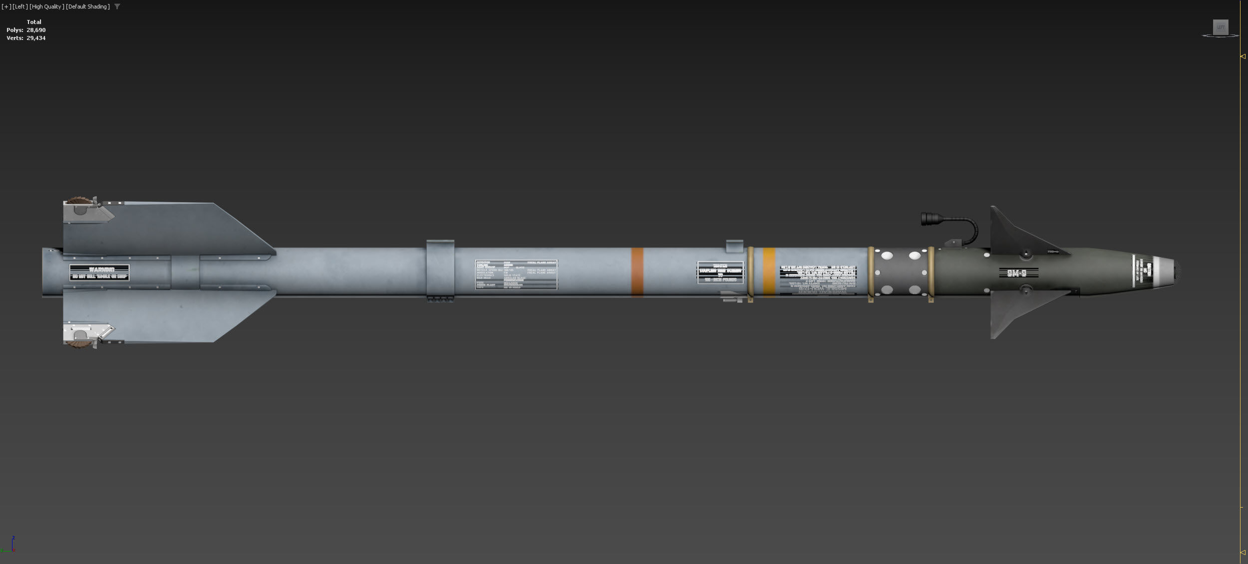 AIM-9M  3D model_11