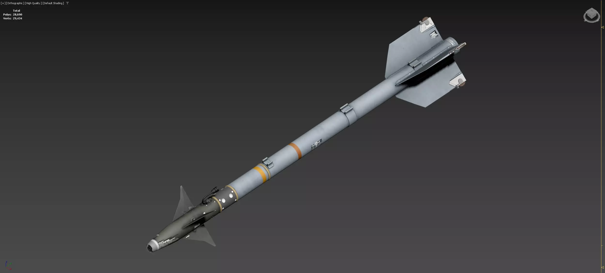 AIM-9M  3D model_0