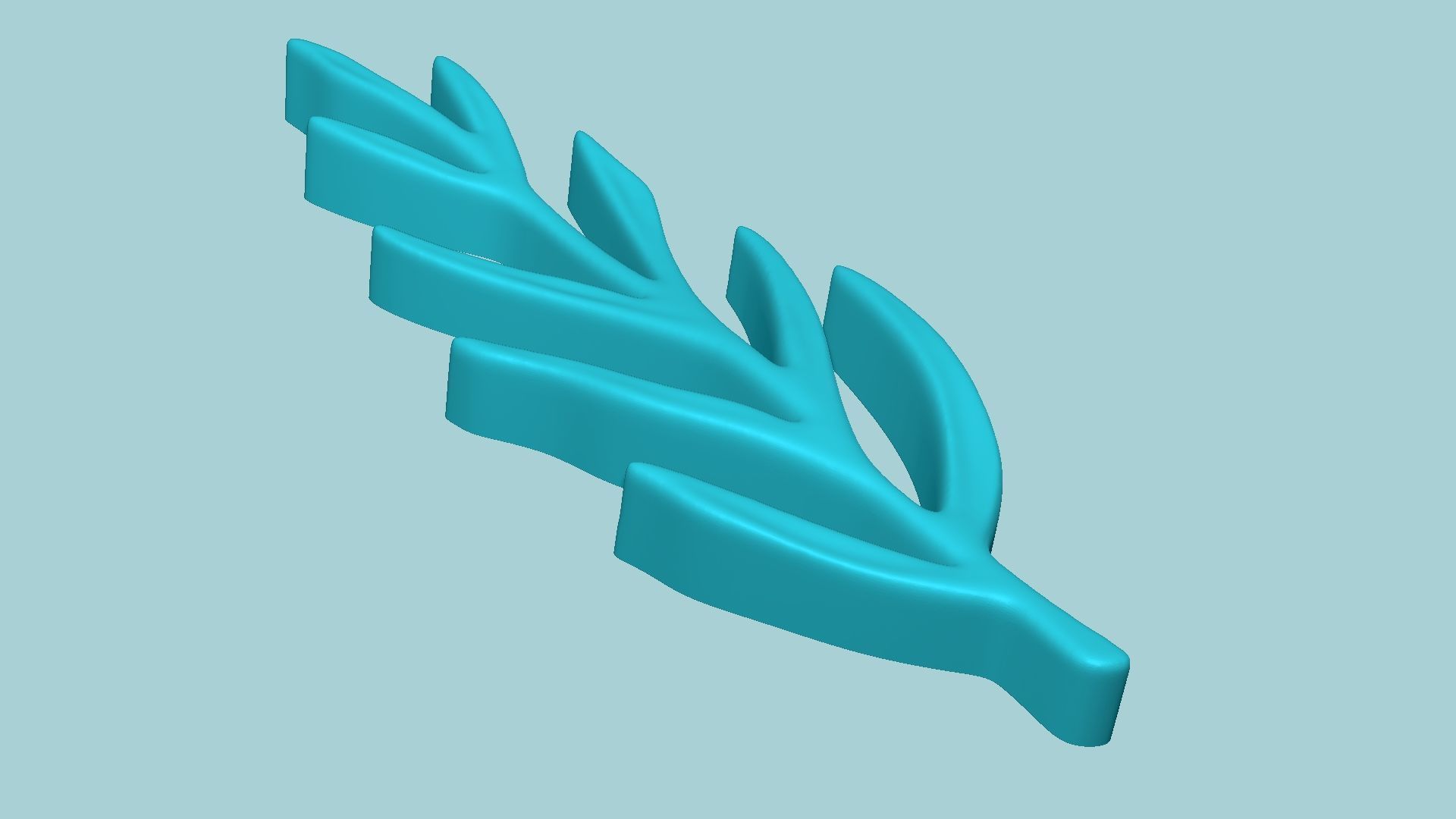 Lavender Leaf Mold - Artificial Herb Molding Tool 3D print model_5