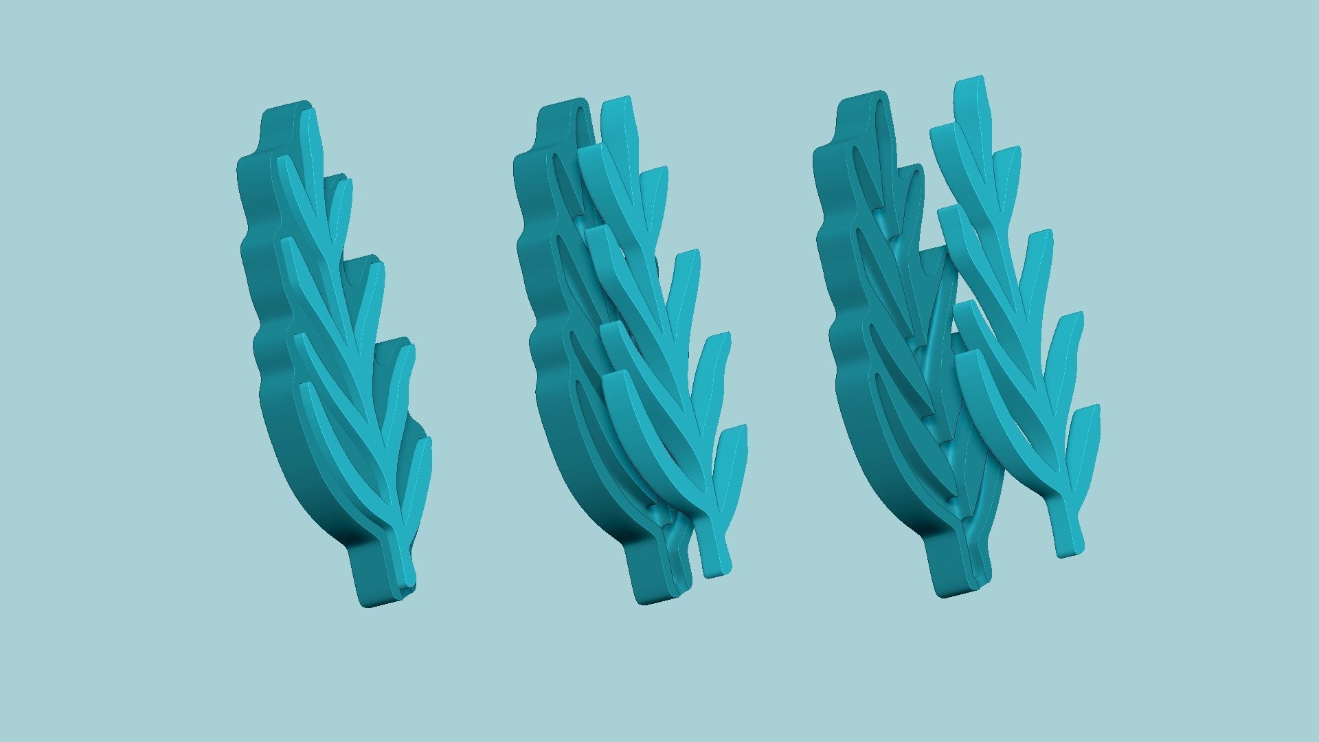 Lavender Leaf Mold - Artificial Herb Molding Tool 3D print model_8