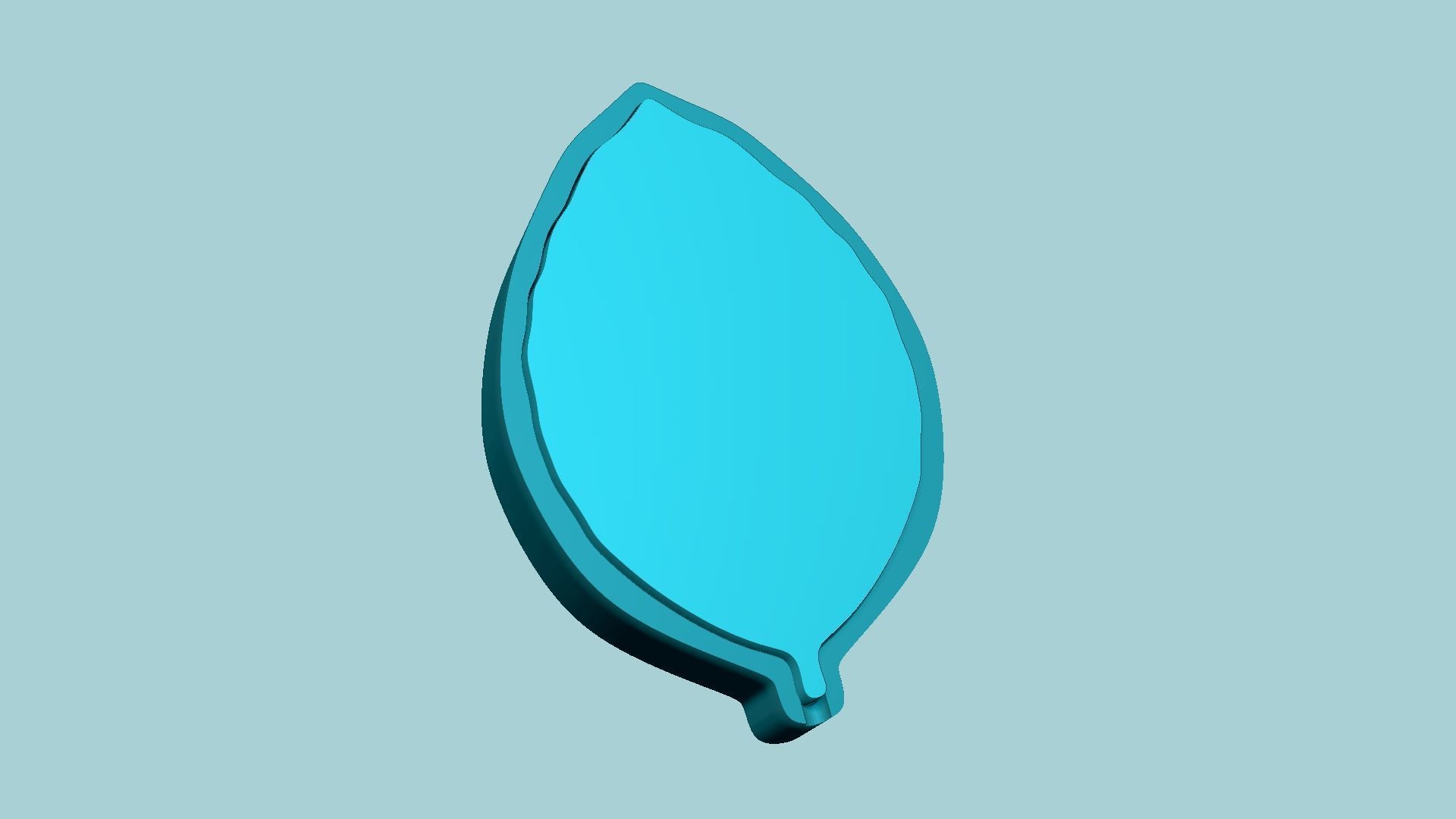 Basil Leaf Mold - Artificial Herb Molding Tool 3D print model_7