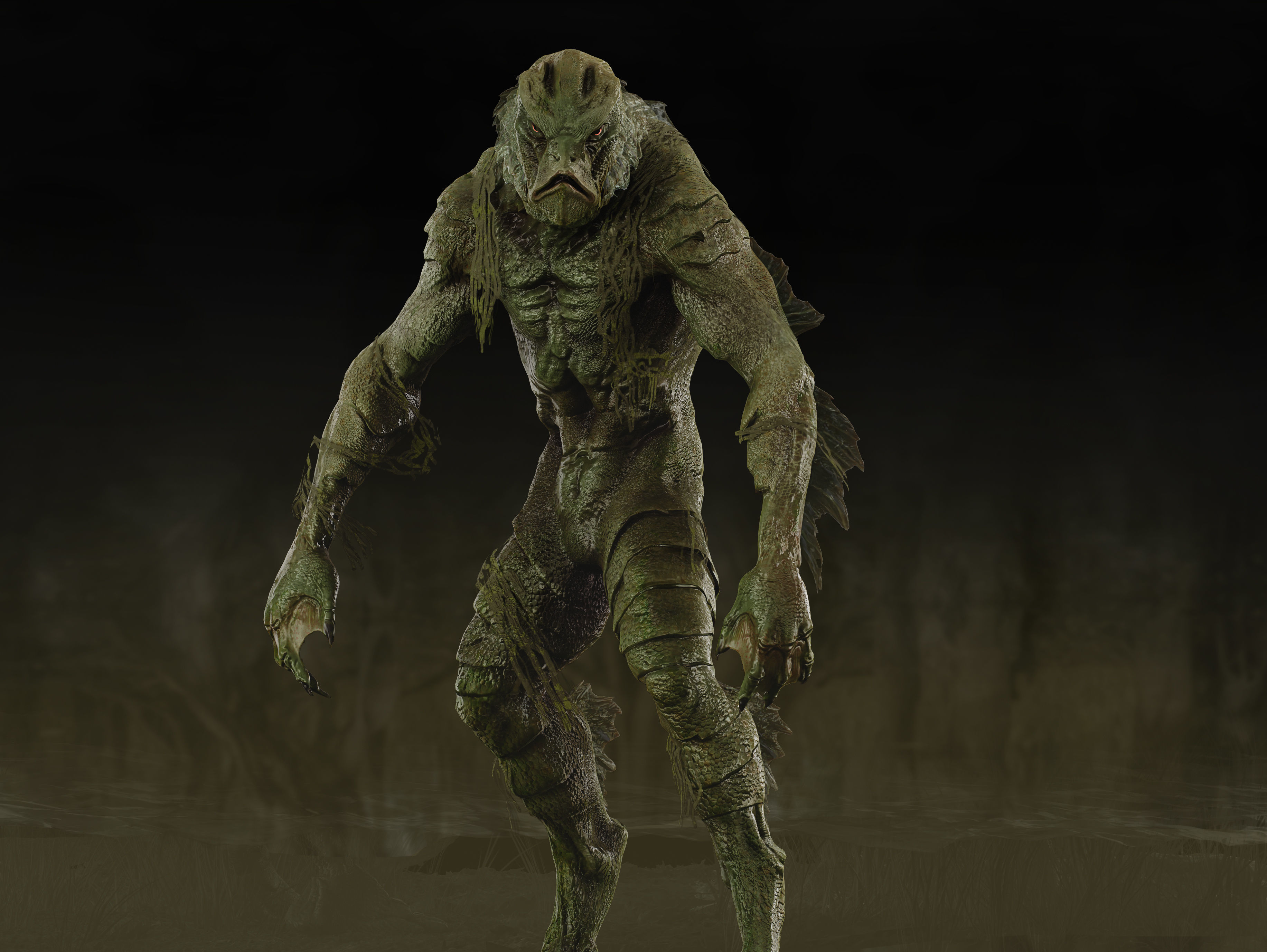 Swamp Thing Low-poly 3D model_3