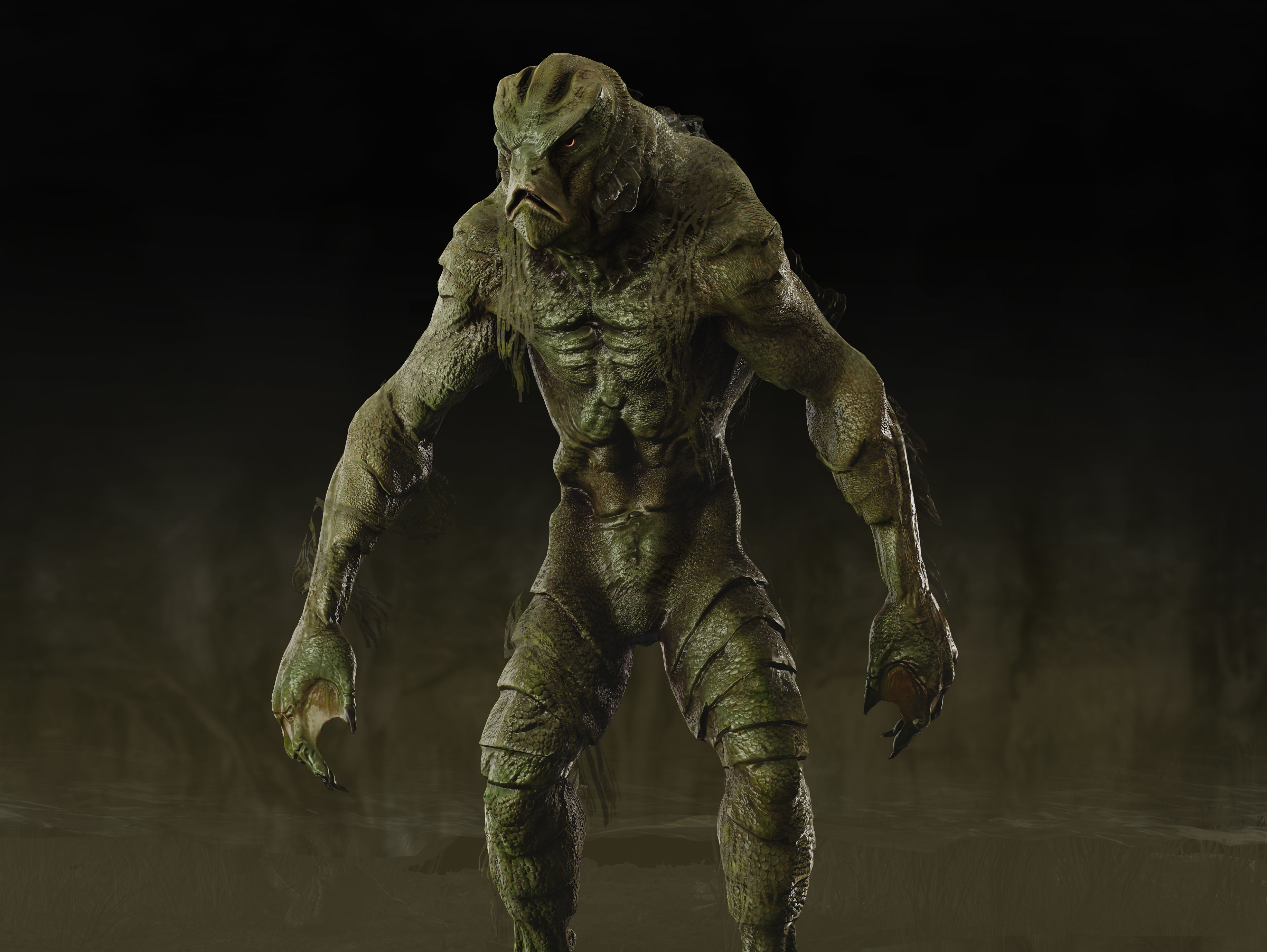Swamp Thing Low-poly 3D model_5