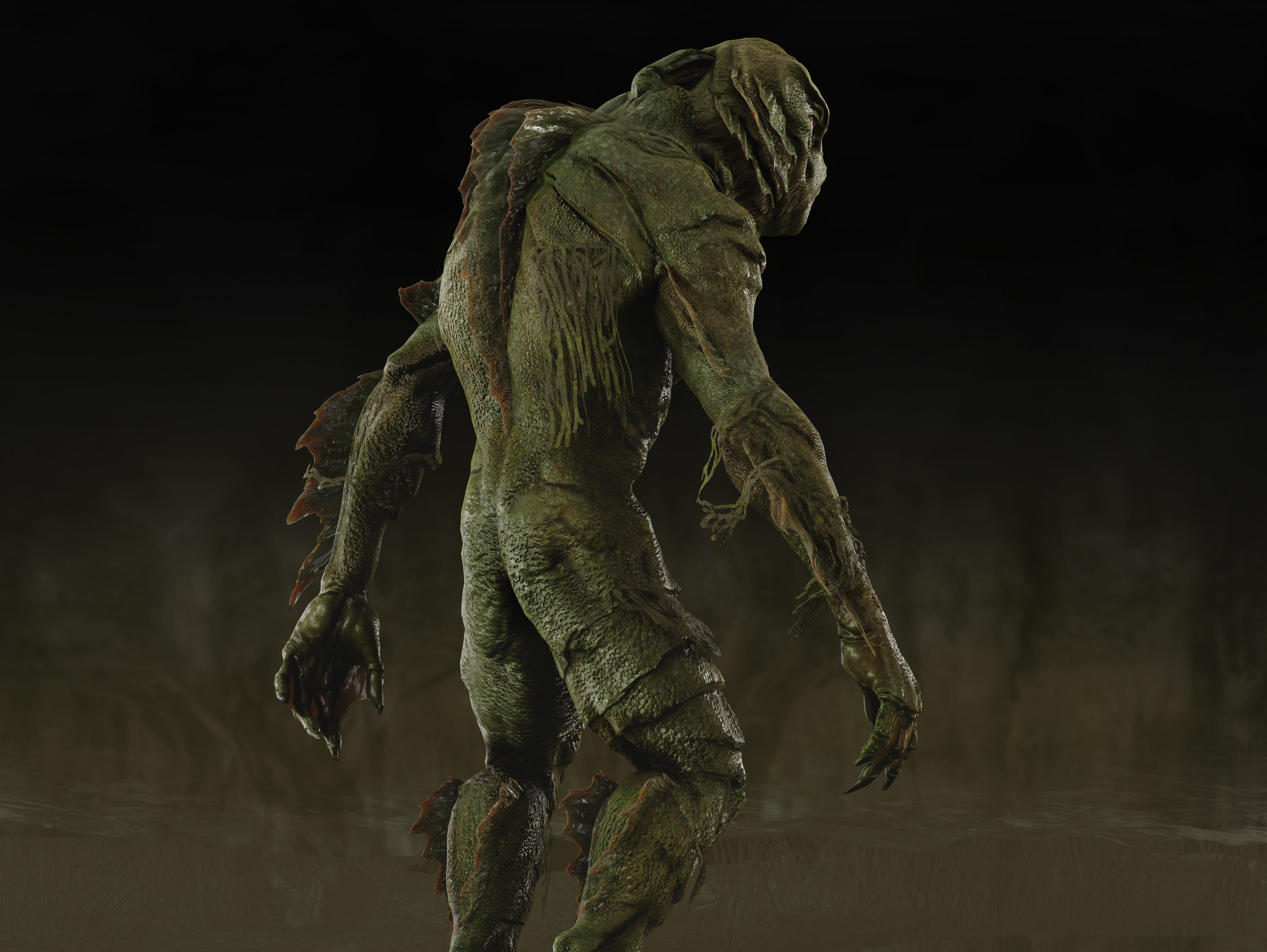 Swamp Thing Low-poly 3D model_8