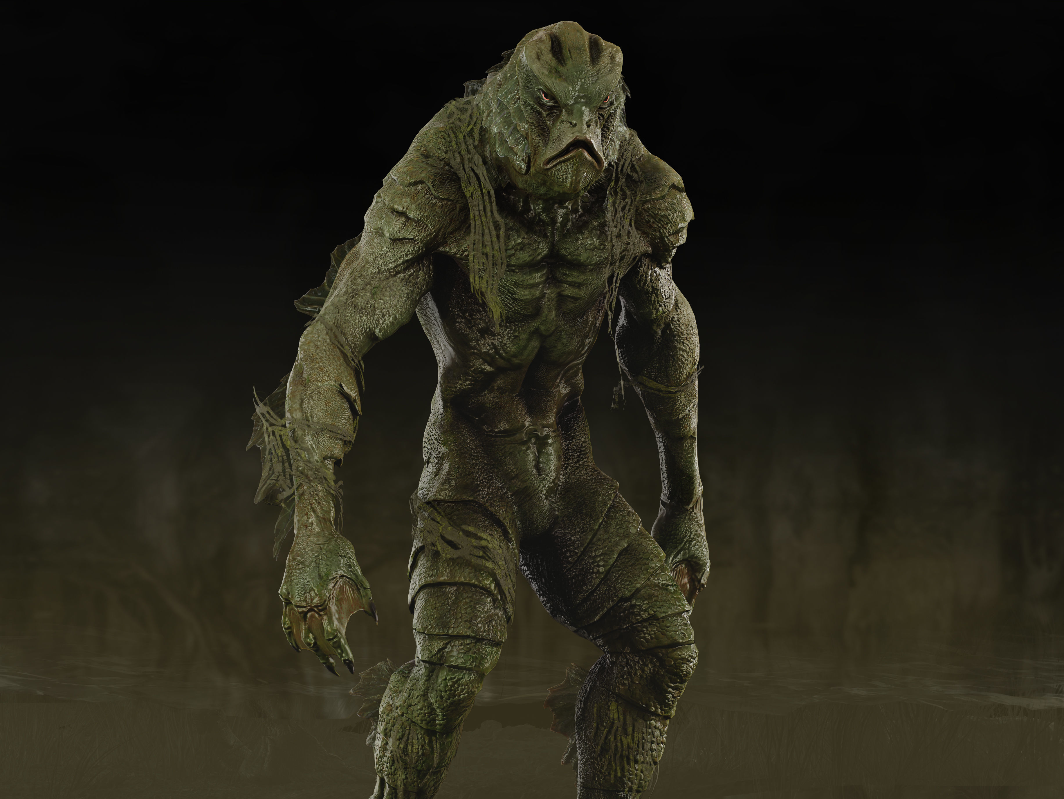 Swamp Thing Low-poly 3D model_6