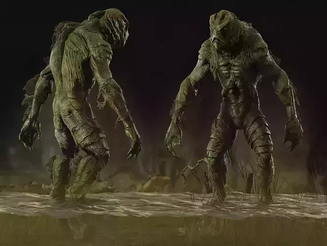 Swamp Thing Low-poly 3D model