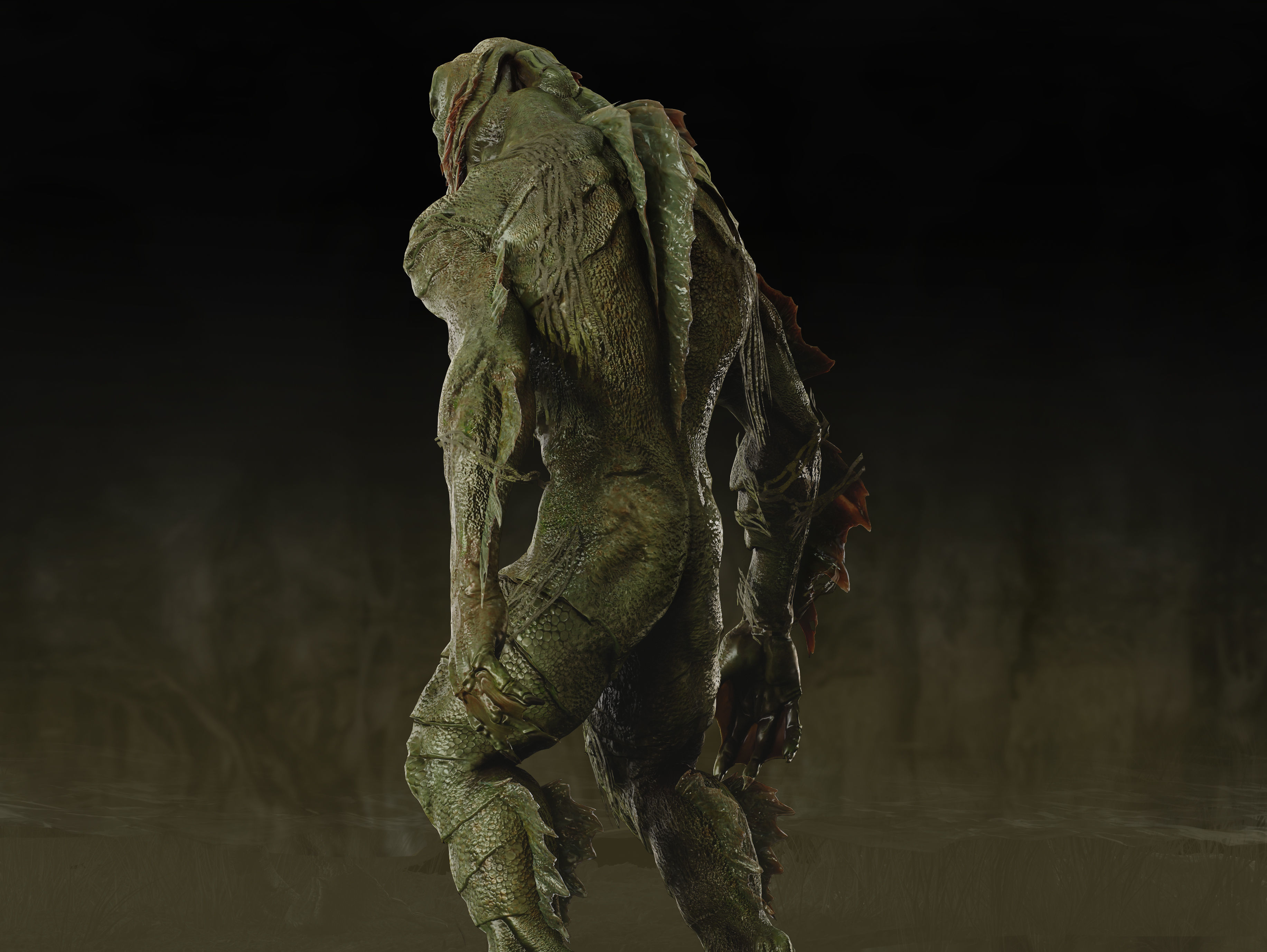 Swamp Thing Low-poly 3D model_9