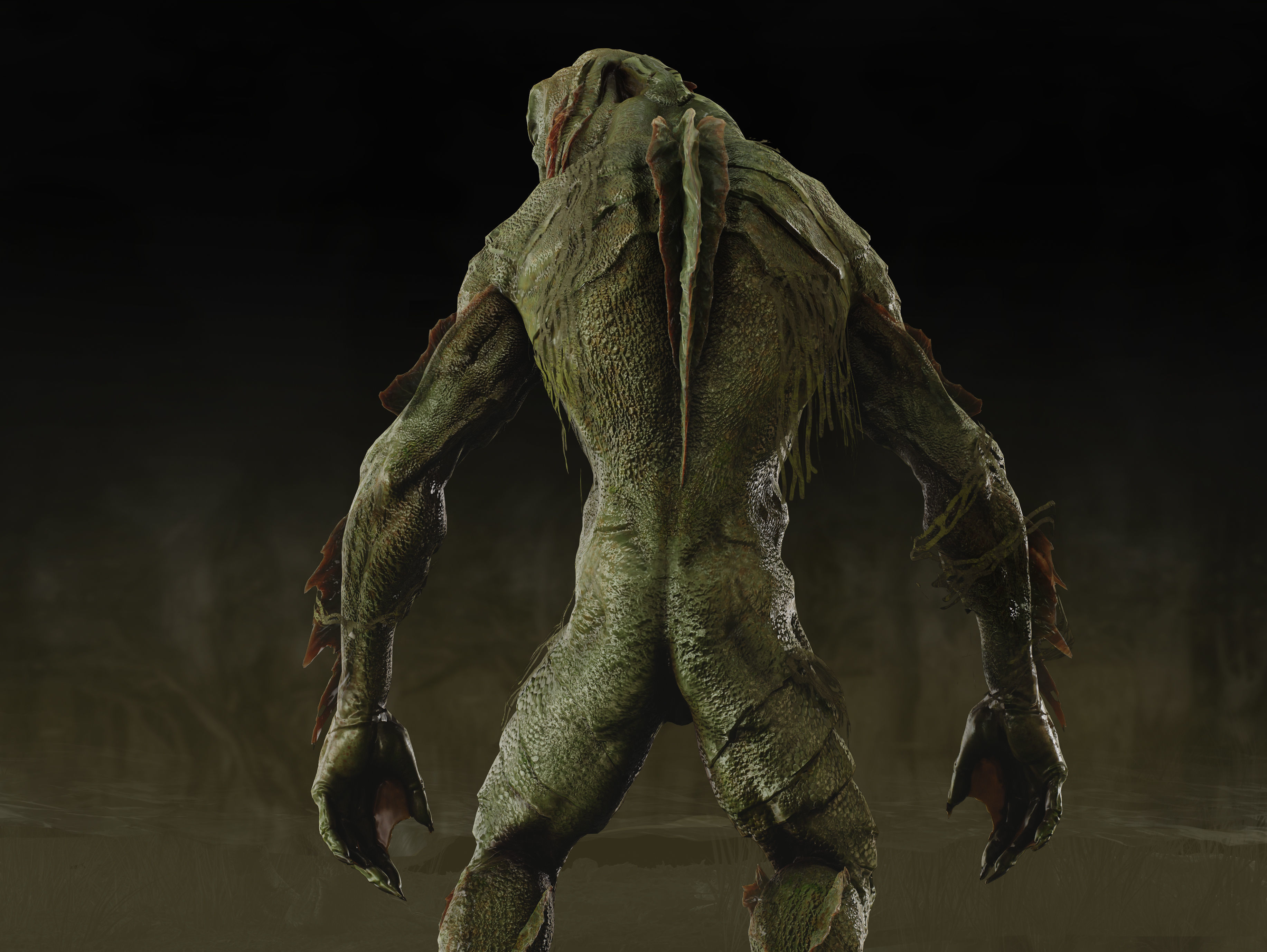 Swamp Thing Low-poly 3D model_7