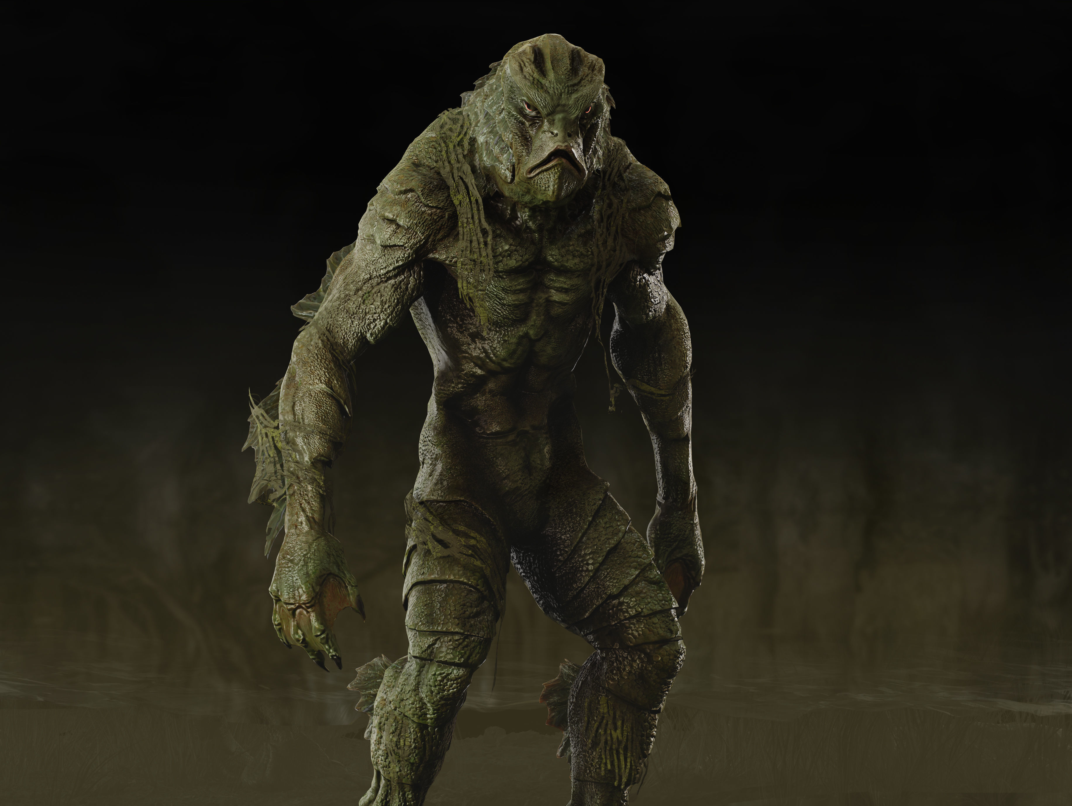 Swamp Thing Low-poly 3D model_11