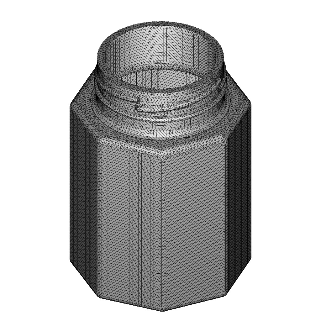 Octagonal Kitchen Jar 3D print model_4