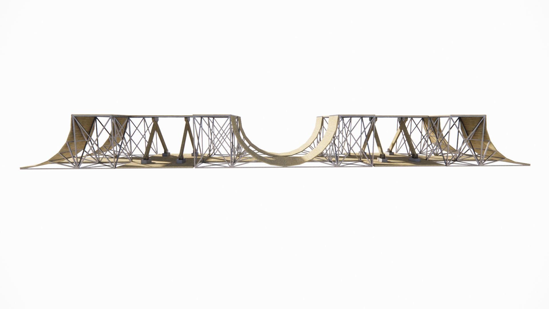 Skatepark-Skate Park PACK 3D model_6