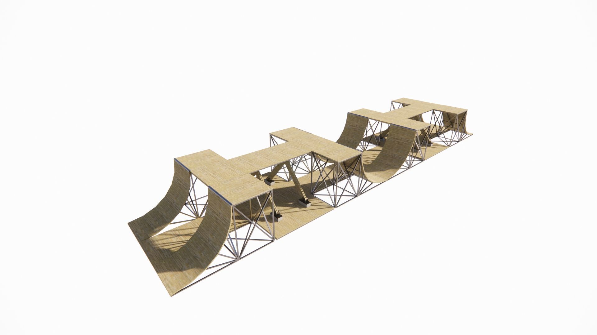 Skatepark-Skate Park PACK 3D model_2