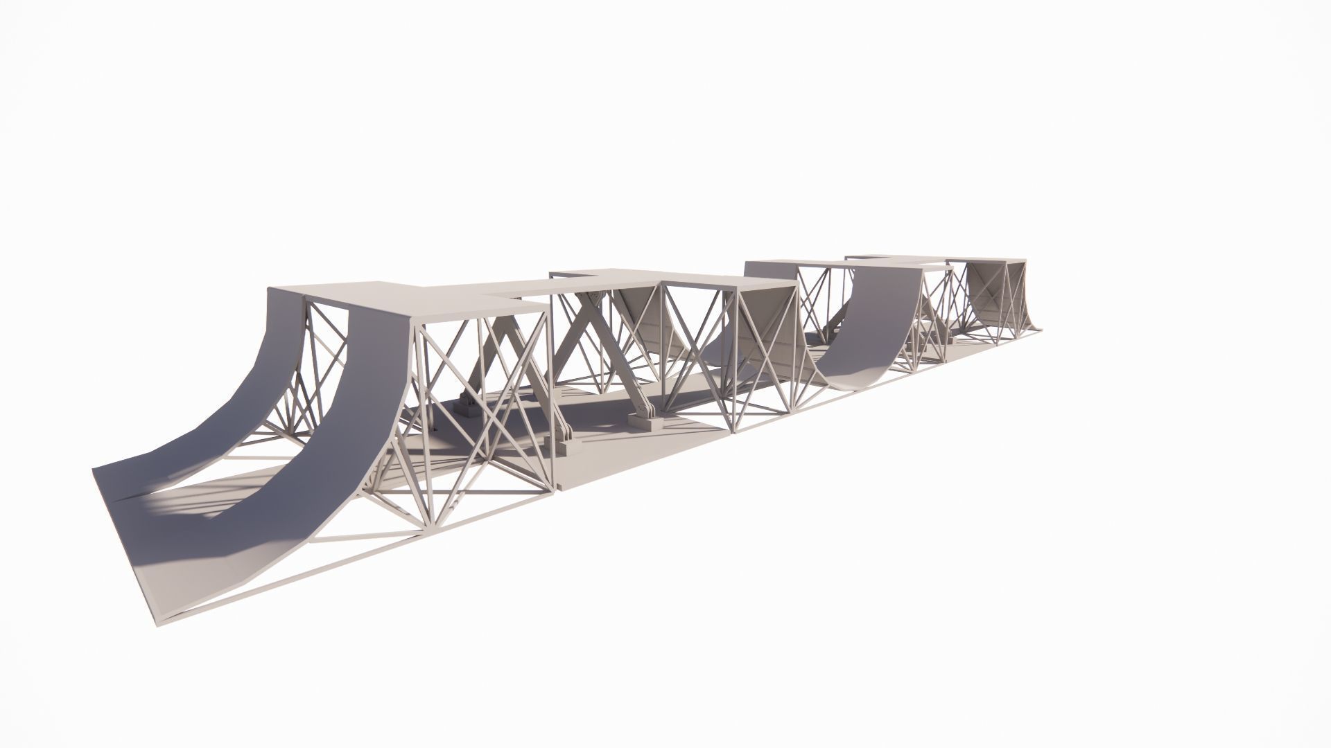 Skatepark-Skate Park PACK 3D model_3