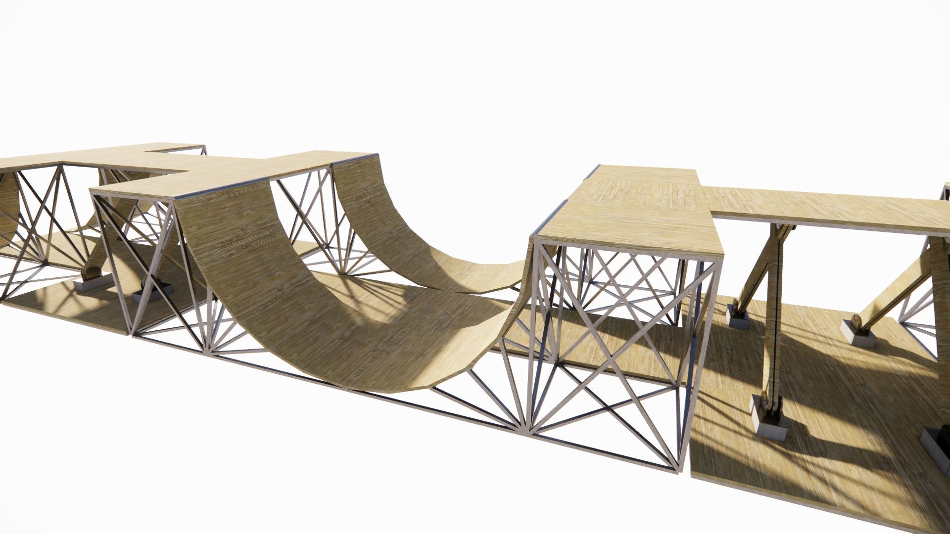 Skatepark-Skate Park PACK 3D model_9