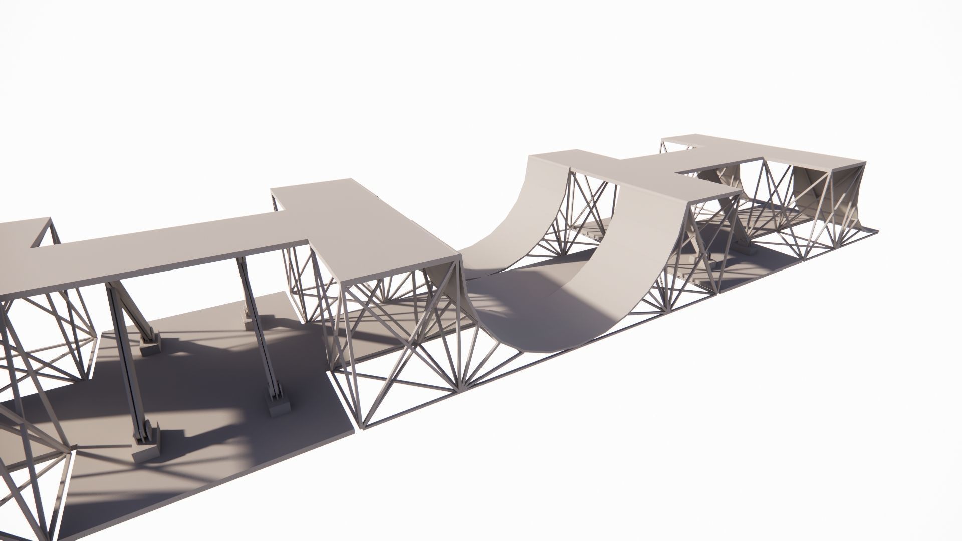 Skatepark-Skate Park PACK 3D model_18