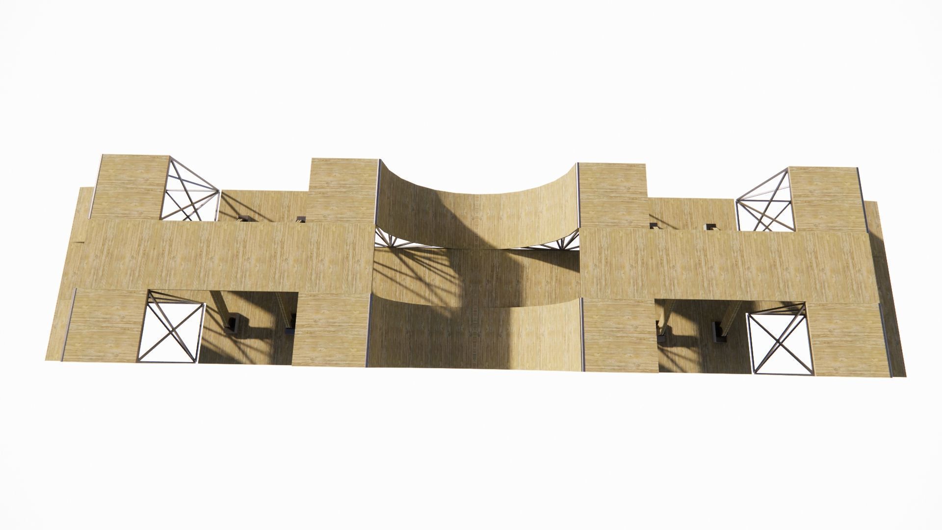 Skatepark-Skate Park PACK 3D model_7