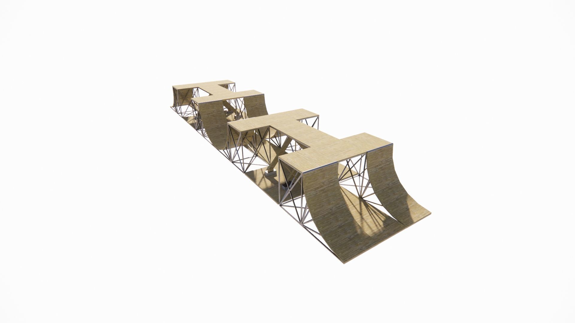 Skatepark-Skate Park PACK 3D model_5