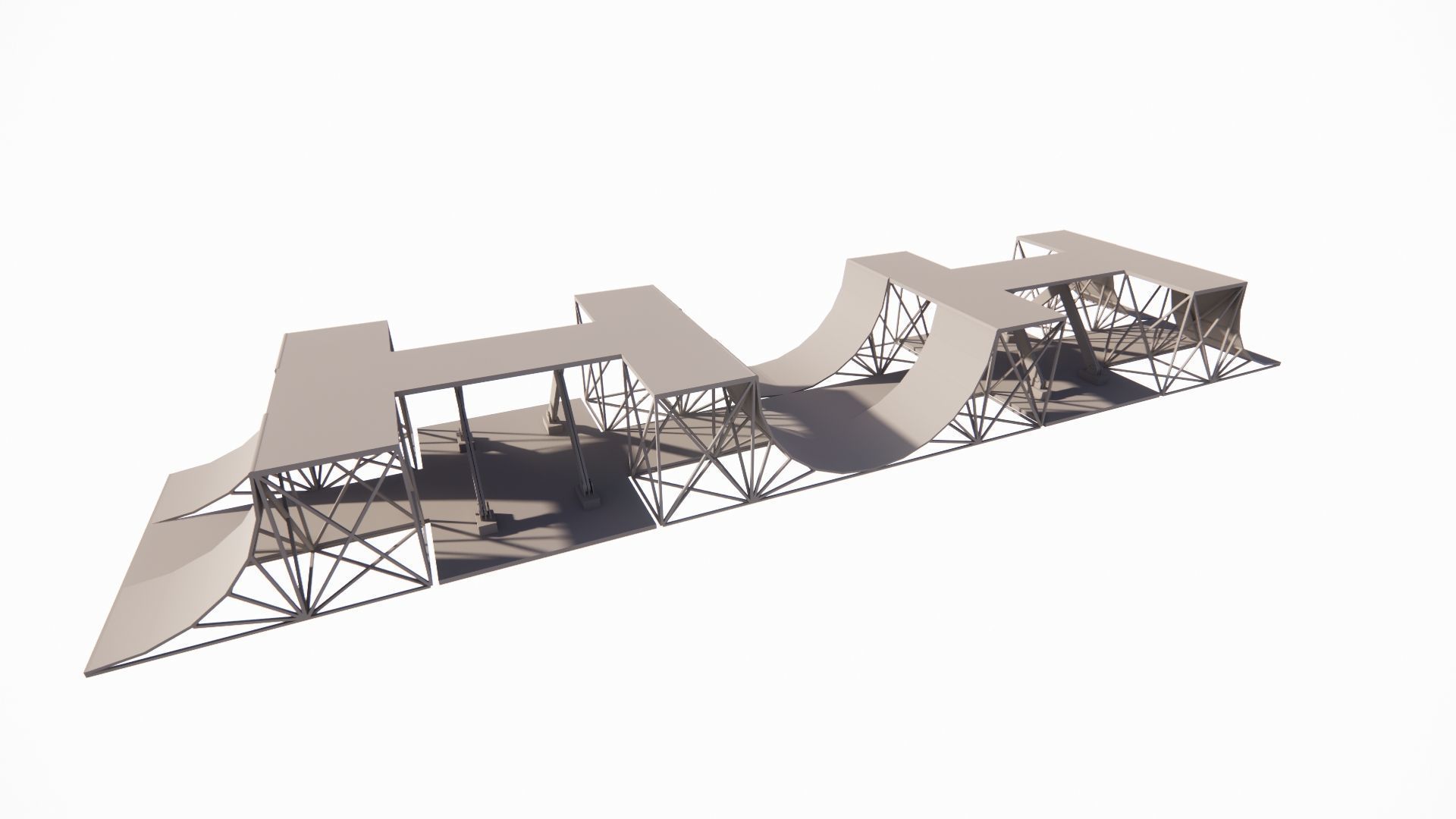 Skatepark-Skate Park PACK 3D model_17