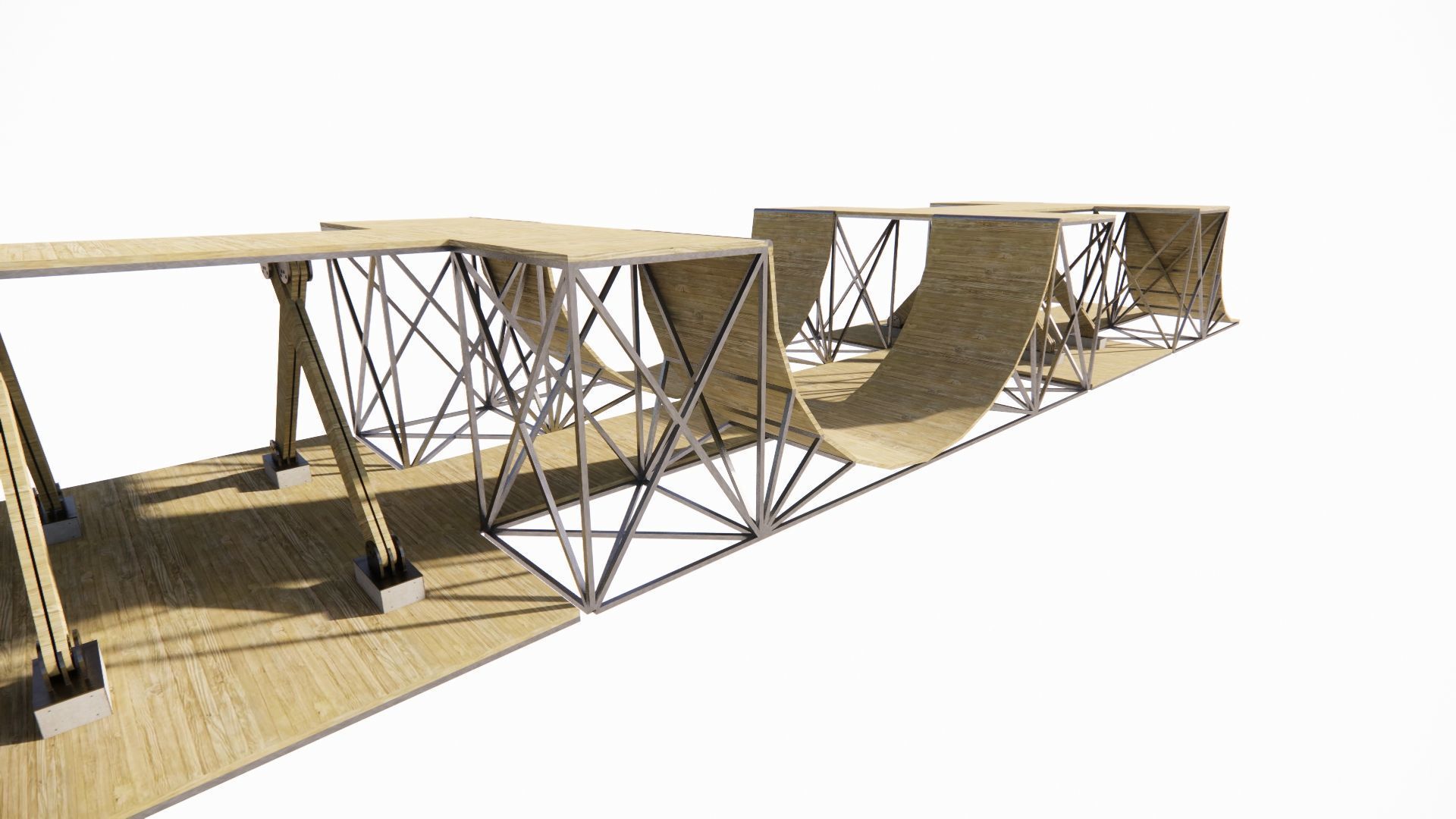 Skatepark-Skate Park PACK 3D model_10