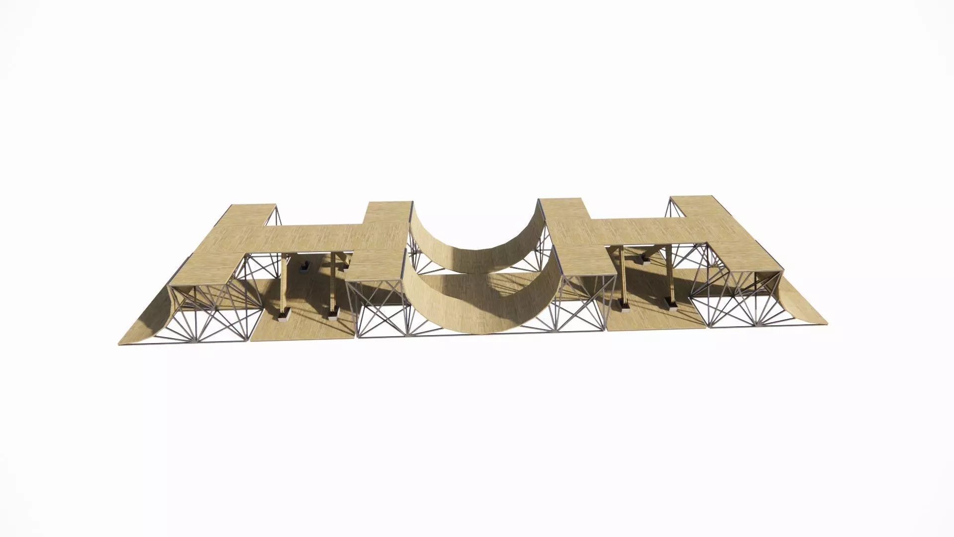 Skatepark-Skate Park PACK 3D model_0
